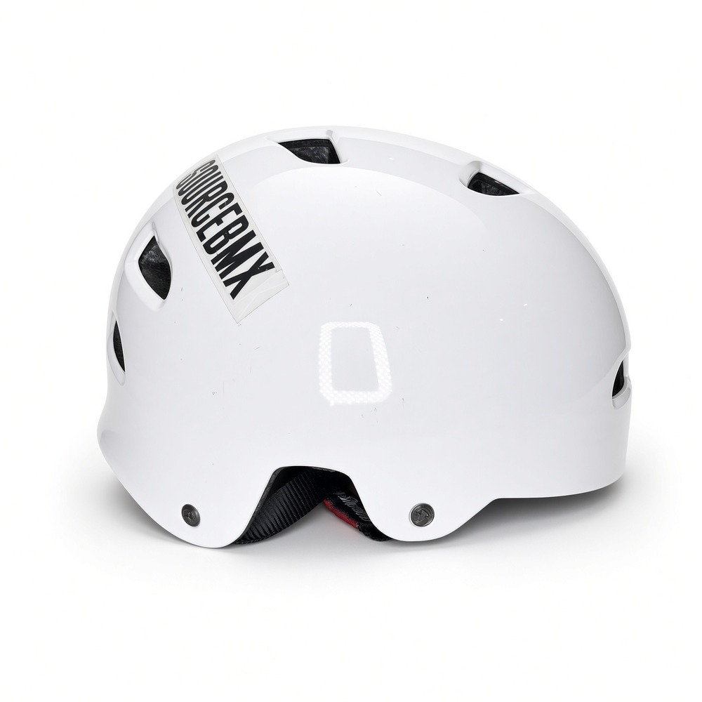 Shadow Conspiracy BMX Skateboarding Helmet White 2XL Classic Logo SourceBMX